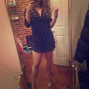 Old Navy polka dot shirt dress